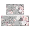 thumbnail image 1 of Pioneer Flower Floral Print Pattern Kitchen Rugs Sets Of 2,Anti Fatigue Kitchen Mat Rugs Non Slip Washable,Decorative Kitchen Floor Mats for Kitchen,Sink,Laundry,17"x30"+17"x47", 1 of 7