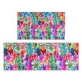 thumbnail image 1 of Pioneer Flower Floral Print Pattern Kitchen Rugs Sets Of 2,Anti Fatigue Kitchen Mat Rugs Non Slip Washable,Decorative Kitchen Floor Mats for Kitchen,Sink,Laundry,17"x30"+17"x47", 1 of 7