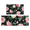thumbnail image 1 of Pioneer Flower Floral Print Pattern Kitchen Rugs Sets Of 2,Anti Fatigue Kitchen Mat Rugs Non Slip Washable,Decorative Kitchen Floor Mats for Kitchen,Sink,Laundry,17"x30"+17"x47", 1 of 7