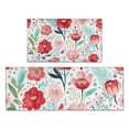 thumbnail image 1 of Pioneer Flower Floral Print Pattern Kitchen Rugs Sets Of 2,Anti Fatigue Kitchen Mat Rugs Non Slip Washable,Decorative Kitchen Floor Mats for Kitchen,Sink,Laundry,17"x30"+17"x47", 1 of 7