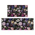 thumbnail image 1 of Pioneer Flower Floral Print Pattern Kitchen Rugs Sets Of 2,Anti Fatigue Kitchen Mat Rugs Non Slip Washable,Decorative Kitchen Floor Mats for Kitchen,Sink,Laundry,17"x30"+17"x47", 1 of 7