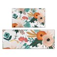 thumbnail image 1 of Pioneer Flower Floral Print Pattern Kitchen Rugs Sets Of 2,Anti Fatigue Kitchen Mat Rugs Non Slip Washable,Decorative Kitchen Floor Mats for Kitchen,Sink,Laundry,17"x30"+17"x47", 1 of 7