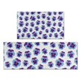 thumbnail image 1 of Pioneer Flower Floral Print Pattern Kitchen Rugs Sets Of 2,Anti Fatigue Kitchen Mat Rugs Non Slip Washable,Decorative Kitchen Floor Mats for Kitchen,Sink,Laundry,17"x30"+17"x47", 1 of 7
