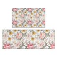 thumbnail image 1 of Pioneer Flower Floral Print Pattern Kitchen Rugs Sets Of 2,Anti Fatigue Kitchen Mat Rugs Non Slip Washable,Decorative Kitchen Floor Mats for Kitchen,Sink,Laundry,17"x30"+17"x47", 1 of 7