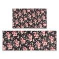 thumbnail image 1 of Pioneer Flower Floral Print Pattern Kitchen Rugs Sets Of 2,Anti Fatigue Kitchen Mat Rugs Non Slip Washable,Decorative Kitchen Floor Mats for Kitchen,Sink,Laundry,17"x30"+17"x47", 1 of 7