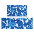 thumbnail image 1 of Pioneer Flower Floral Print Pattern Kitchen Rugs Sets Of 2,Anti Fatigue Kitchen Mat Rugs Non Slip Washable,Decorative Kitchen Floor Mats for Kitchen,Sink,Laundry,17"x30"+17"x47", 1 of 7