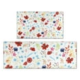 thumbnail image 1 of Pioneer Flower Floral Print Pattern Kitchen Rugs Sets Of 2,Anti Fatigue Kitchen Mat Rugs Non Slip Washable,Decorative Kitchen Floor Mats for Kitchen,Sink,Laundry,17"x30"+17"x47", 1 of 7