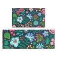 thumbnail image 1 of Pioneer Flower Floral Print Pattern Kitchen Rugs Sets Of 2,Anti Fatigue Kitchen Mat Rugs Non Slip Washable,Decorative Kitchen Floor Mats for Kitchen,Sink,Laundry,17"x30"+17"x47", 1 of 7