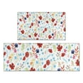 thumbnail image 1 of Pioneer Flower Floral Print Pattern Kitchen Rugs Sets Of 2,Anti Fatigue Kitchen Mat Rugs Non Slip Washable,Decorative Kitchen Floor Mats for Kitchen,Sink,Laundry,17"x30"+17"x47", 1 of 7