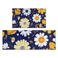thumbnail image 1 of Pioneer Flower Floral Print Pattern Kitchen Rugs Sets Of 2,Anti Fatigue Kitchen Mat Rugs Non Slip Washable,Decorative Kitchen Floor Mats for Kitchen,Sink,Laundry,17"x30"+17"x47", 1 of 7