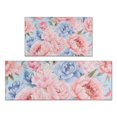 thumbnail image 1 of Pioneer Flower Floral Print Pattern Kitchen Rugs Sets Of 2,Anti Fatigue Kitchen Mat Rugs Non Slip Washable,Decorative Kitchen Floor Mats for Kitchen,Sink,Laundry,17"x30"+17"x47", 1 of 7