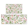 thumbnail image 1 of Pioneer Flower Floral Print Pattern Kitchen Rugs Sets Of 2,Anti Fatigue Kitchen Mat Rugs Non Slip Washable,Decorative Kitchen Floor Mats for Kitchen,Sink,Laundry,17"x30"+17"x47", 1 of 7