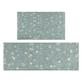 thumbnail image 1 of Pioneer Flower Floral Print Pattern Kitchen Rugs Sets Of 2,Anti Fatigue Kitchen Mat Rugs Non Slip Washable,Decorative Kitchen Floor Mats for Kitchen,Sink,Laundry,17"x30"+17"x47", 1 of 7