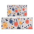 thumbnail image 1 of Pioneer Flower Floral Print Pattern Kitchen Rugs Sets Of 2,Anti Fatigue Kitchen Mat Rugs Non Slip Washable,Decorative Kitchen Floor Mats for Kitchen,Sink,Laundry,17"x30"+17"x47", 1 of 7