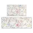 thumbnail image 1 of Pioneer Flower Floral Print Pattern Kitchen Rugs Sets Of 2,Anti Fatigue Kitchen Mat Rugs Non Slip Washable,Decorative Kitchen Floor Mats for Kitchen,Sink,Laundry,17"x30"+17"x47", 1 of 7