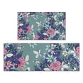 thumbnail image 1 of Pioneer Flower Floral Print Pattern Kitchen Rugs Sets Of 2,Anti Fatigue Kitchen Mat Rugs Non Slip Washable,Decorative Kitchen Floor Mats for Kitchen,Sink,Laundry,17"x30"+17"x47", 1 of 7