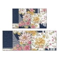 thumbnail image 1 of Pioneer Flower Floral Print Pattern Kitchen Rugs Sets Of 2,Anti Fatigue Kitchen Mat Rugs Non Slip Washable,Decorative Kitchen Floor Mats for Kitchen,Sink,Laundry,17"x30"+17"x47", 1 of 7
