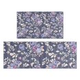 thumbnail image 1 of Pioneer Flower Floral Print Pattern Kitchen Rugs Sets Of 2,Anti Fatigue Kitchen Mat Rugs Non Slip Washable,Decorative Kitchen Floor Mats for Kitchen,Sink,Laundry,17"x30"+17"x47", 1 of 7