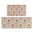 thumbnail image 1 of Pioneer Flower Floral Print Pattern Kitchen Rugs Sets Of 2,Anti Fatigue Kitchen Mat Rugs Non Slip Washable,Decorative Kitchen Floor Mats for Kitchen,Sink,Laundry,17"x30"+17"x47", 1 of 7