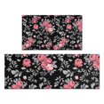 thumbnail image 1 of Pioneer Flower Floral Print Pattern Kitchen Rugs Sets Of 2,Anti Fatigue Kitchen Mat Rugs Non Slip Washable,Decorative Kitchen Floor Mats for Kitchen,Sink,Laundry,17"x30"+17"x47", 1 of 7
