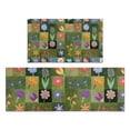 thumbnail image 1 of Pioneer Flower Floral Print Pattern Kitchen Rugs Sets Of 2,Anti Fatigue Kitchen Mat Rugs Non Slip Washable,Decorative Kitchen Floor Mats for Kitchen,Sink,Laundry,17"x30"+17"x47", 1 of 7