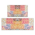 thumbnail image 1 of Pioneer Flower Floral Print Pattern Kitchen Rugs Sets Of 2,Anti Fatigue Kitchen Mat Rugs Non Slip Washable,Decorative Kitchen Floor Mats for Kitchen,Sink,Laundry,17"x30"+17"x47", 1 of 7