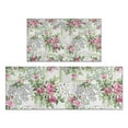 thumbnail image 1 of Pioneer Flower Floral Print Pattern Kitchen Rugs Sets Of 2,Anti Fatigue Kitchen Mat Rugs Non Slip Washable,Decorative Kitchen Floor Mats for Kitchen,Sink,Laundry,17"x30"+17"x47", 1 of 7