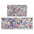 thumbnail image 1 of Pioneer Flower Floral Print Pattern Kitchen Rugs Sets Of 2,Anti Fatigue Kitchen Mat Rugs Non Slip Washable,Decorative Kitchen Floor Mats for Kitchen,Sink,Laundry,17"x30"+17"x47", 1 of 7