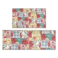 thumbnail image 1 of Pioneer Flower Floral Print Pattern Kitchen Rugs Sets Of 2,Anti Fatigue Kitchen Mat Rugs Non Slip Washable,Decorative Kitchen Floor Mats for Kitchen,Sink,Laundry,17"x30"+17"x47", 1 of 7