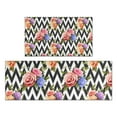 thumbnail image 1 of Pioneer Flower Floral Print Pattern Kitchen Rugs Sets Of 2,Anti Fatigue Kitchen Mat Rugs Non Slip Washable,Decorative Kitchen Floor Mats for Kitchen,Sink,Laundry,17"x30"+17"x47", 1 of 7