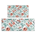 thumbnail image 1 of Pioneer Flower Floral Print Pattern Kitchen Rugs Sets Of 2,Anti Fatigue Kitchen Mat Rugs Non Slip Washable,Decorative Kitchen Floor Mats for Kitchen,Sink,Laundry,17"x30"+17"x47", 1 of 7
