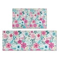 thumbnail image 1 of Pioneer Flower Floral Print Pattern Kitchen Rugs Sets Of 2,Anti Fatigue Kitchen Mat Rugs Non Slip Washable,Decorative Kitchen Floor Mats for Kitchen,Sink,Laundry,17"x30"+17"x47", 1 of 7