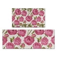 thumbnail image 1 of Pioneer Flower Floral Print Pattern Kitchen Rugs Sets Of 2,Anti Fatigue Kitchen Mat Rugs Non Slip Washable,Decorative Kitchen Floor Mats for Kitchen,Sink,Laundry,17"x30"+17"x47", 1 of 7