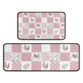 thumbnail image 1 of Pioneer Flower Floral Print Pattern Kitchen Rugs Sets Of 2,Anti Fatigue Kitchen Mat Rugs Non Slip Washable,Decorative Kitchen Floor Mats for Kitchen,Sink,Laundry,17"X30"+17"X47", 1 of 7