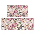 thumbnail image 1 of Pioneer Flower Floral Print Pattern Kitchen Rugs Sets Of 2,Anti Fatigue Kitchen Mat Rugs Non Slip Washable,Decorative Kitchen Floor Mats for Kitchen,Sink,Laundry,17"x30"+17"x47", 1 of 7