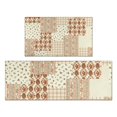 thumbnail image 1 of Pioneer Flower Floral Print Pattern Kitchen Rugs Sets Of 2,Anti Fatigue Kitchen Mat Rugs Non Slip Washable,Decorative Kitchen Floor Mats for Kitchen,Sink,Laundry,17"x30"+17"x47", 1 of 7