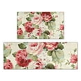 thumbnail image 1 of Pioneer Flower Floral Print Pattern Kitchen Rugs Sets Of 2,Anti Fatigue Kitchen Mat Rugs Non Slip Washable,Decorative Kitchen Floor Mats for Kitchen,Sink,Laundry,17"x30"+17"x47", 1 of 7
