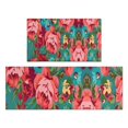 thumbnail image 1 of Pioneer Flower Floral Print Pattern Kitchen Rugs Sets Of 2,Anti Fatigue Kitchen Mat Rugs Non Slip Washable,Decorative Kitchen Floor Mats for Kitchen,Sink,Laundry,17"x30"+17"x47", 1 of 7