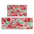 thumbnail image 1 of Pioneer Flower Floral Print Pattern Kitchen Rugs Sets Of 2,Anti Fatigue Kitchen Mat Rugs Non Slip Washable,Decorative Kitchen Floor Mats for Kitchen,Sink,Laundry,17"x30"+17"x47", 1 of 7
