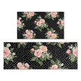 thumbnail image 1 of Pioneer Flower Floral Print Pattern Kitchen Rugs Sets Of 2,Anti Fatigue Kitchen Mat Rugs Non Slip Washable,Decorative Kitchen Floor Mats for Kitchen,Sink,Laundry,17"x30"+17"x47", 1 of 7