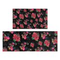 thumbnail image 1 of Pioneer Flower Floral Print Pattern Kitchen Rugs Sets Of 2,Anti Fatigue Kitchen Mat Rugs Non Slip Washable,Decorative Kitchen Floor Mats for Kitchen,Sink,Laundry,17"x30"+17"x47", 1 of 7