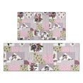 thumbnail image 1 of Pioneer Flower Floral Print Pattern Kitchen Rugs Sets Of 2,Anti Fatigue Kitchen Mat Rugs Non Slip Washable,Decorative Kitchen Floor Mats for Kitchen,Sink,Laundry,17"x30"+17"x47", 1 of 7
