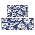thumbnail image 1 of Pioneer Flower Floral Print Pattern Kitchen Rugs Sets Of 2,Anti Fatigue Kitchen Mat Rugs Non Slip Washable,Decorative Kitchen Floor Mats for Kitchen,Sink,Laundry,17"x30"+17"x47", 1 of 7