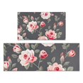thumbnail image 1 of Pioneer Flower Floral Print Pattern Kitchen Rugs Sets Of 2,Anti Fatigue Kitchen Mat Rugs Non Slip Washable,Decorative Kitchen Floor Mats for Kitchen,Sink,Laundry,17"x30"+17"x47", 1 of 7