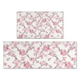 thumbnail image 1 of Pioneer Flower Floral Print Pattern Kitchen Rugs Sets Of 2,Anti Fatigue Kitchen Mat Rugs Non Slip Washable,Decorative Kitchen Floor Mats for Kitchen,Sink,Laundry,17"x30"+17"x47", 1 of 7