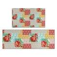 thumbnail image 1 of Pioneer Flower Floral Print Pattern Kitchen Rugs Sets Of 2,Anti Fatigue Kitchen Mat Rugs Non Slip Washable,Decorative Kitchen Floor Mats for Kitchen,Sink,Laundry,17"x30"+17"x47", 1 of 7