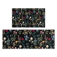thumbnail image 1 of Pioneer Flower Floral Print Pattern Kitchen Rugs Sets Of 2,Anti Fatigue Kitchen Mat Rugs Non Slip Washable,Decorative Kitchen Floor Mats for Kitchen,Sink,Laundry,17"x30"+17"x47", 1 of 7