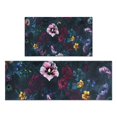 thumbnail image 1 of Pioneer Flower Floral Print Pattern Kitchen Rugs Sets Of 2,Anti Fatigue Kitchen Mat Rugs Non Slip Washable,Decorative Kitchen Floor Mats for Kitchen,Sink,Laundry,17"x30"+17"x47", 1 of 7
