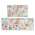 thumbnail image 1 of Pioneer Flower Floral Print Pattern Kitchen Rugs Sets Of 2,Anti Fatigue Kitchen Mat Rugs Non Slip Washable,Decorative Kitchen Floor Mats for Kitchen,Sink,Laundry,17"x30"+17"x47", 1 of 7