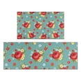 thumbnail image 1 of Pioneer Flower Floral Print Pattern Kitchen Rugs Sets Of 2, Anti Fatigue Non Slip Washable Floor Mats for Kitchen Sink Laundry, 17X30 Inch + 17X47 Inch, 1 of 6
